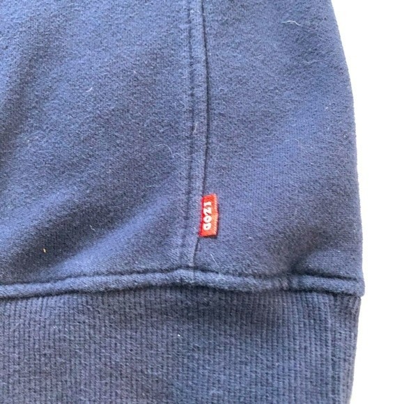 Izod navy blue 1/4 zip pullover sweatshirt size med excellent preowned condition - Picture 6 of 9